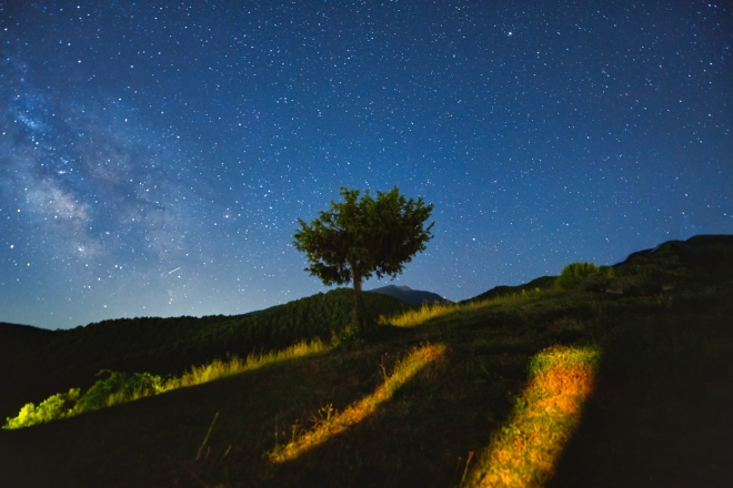 nightscene at Olympos