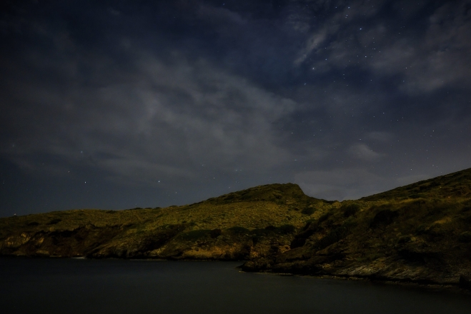 cloudy night at Lavrio